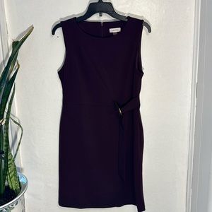 12P sleeveless dark purple dress